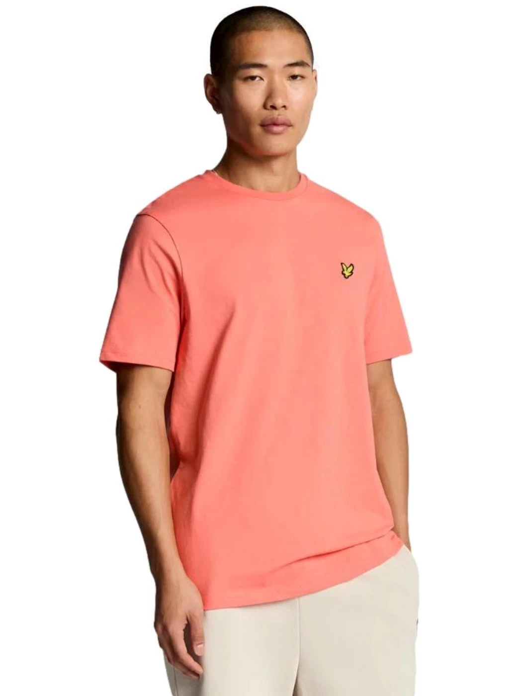 Lyle & Scott T-shirt tinta unita Uomo Corallo