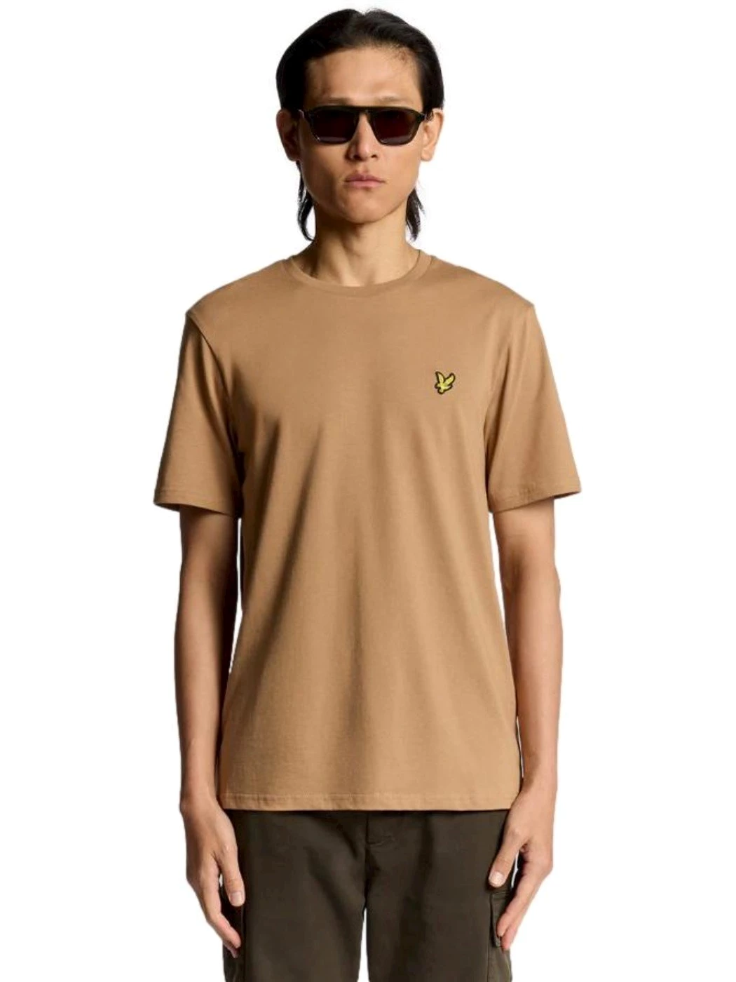 Lyle & Scott T-shirt girocollo in cotone Tigers Eye