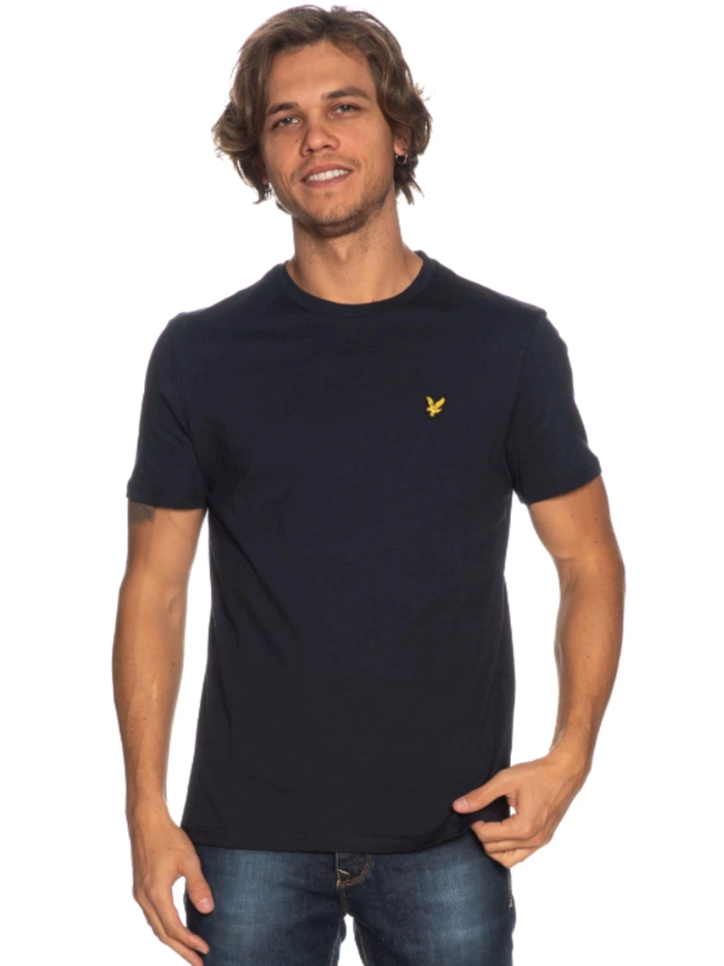 Lyle And Scott T shirt Plain da uomo blu navy