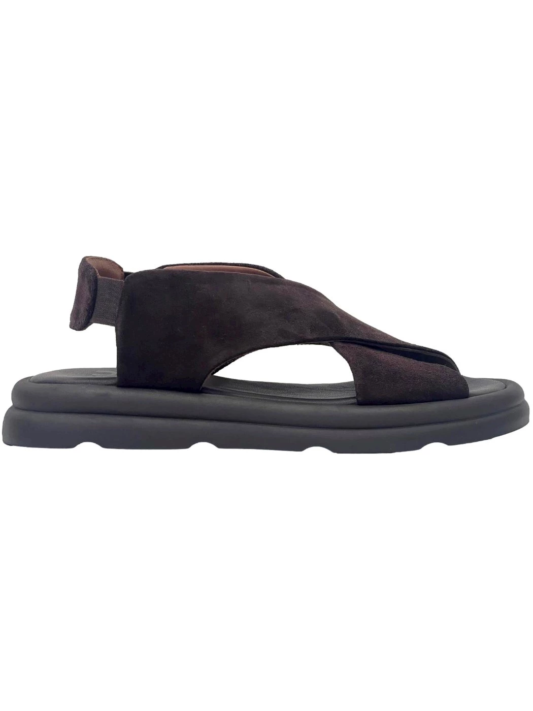 Bueno Sandalo in pelle da donna Brown WA2603
