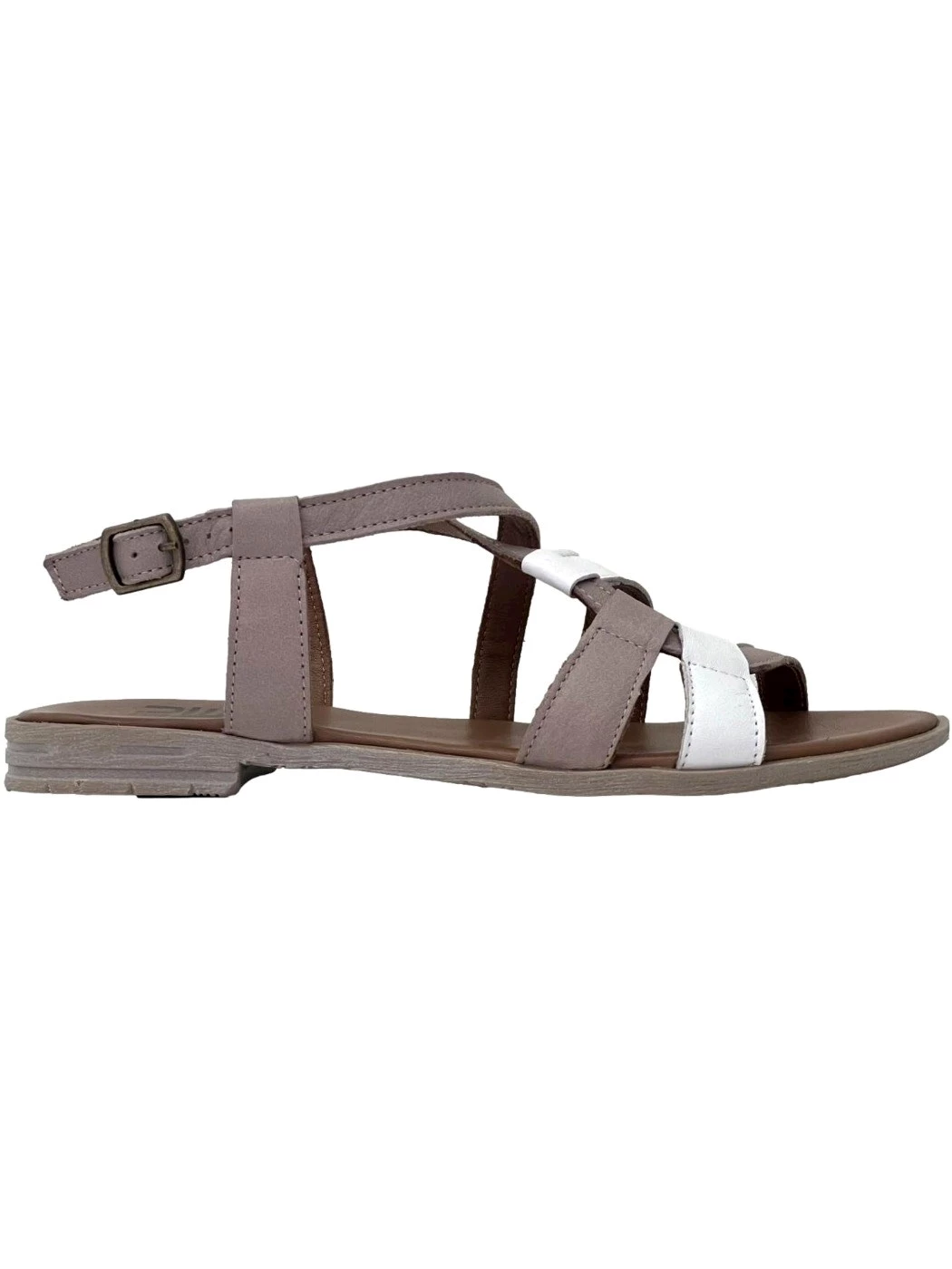 Bueno Sandalo in pelle da donna Taupe