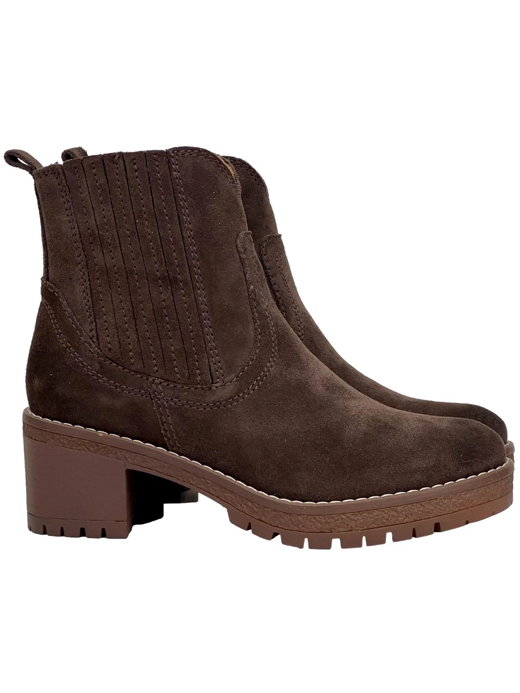 Bueno per VUEVA Tronchetto in pelle Brown Donna