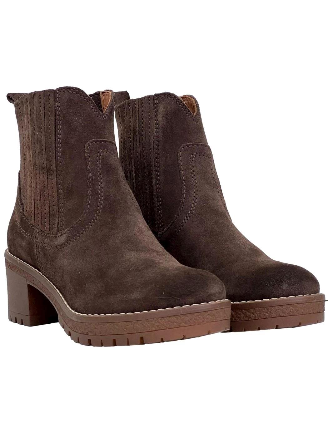 Bueno per VUEVA Tronchetto in pelle Brown Donna