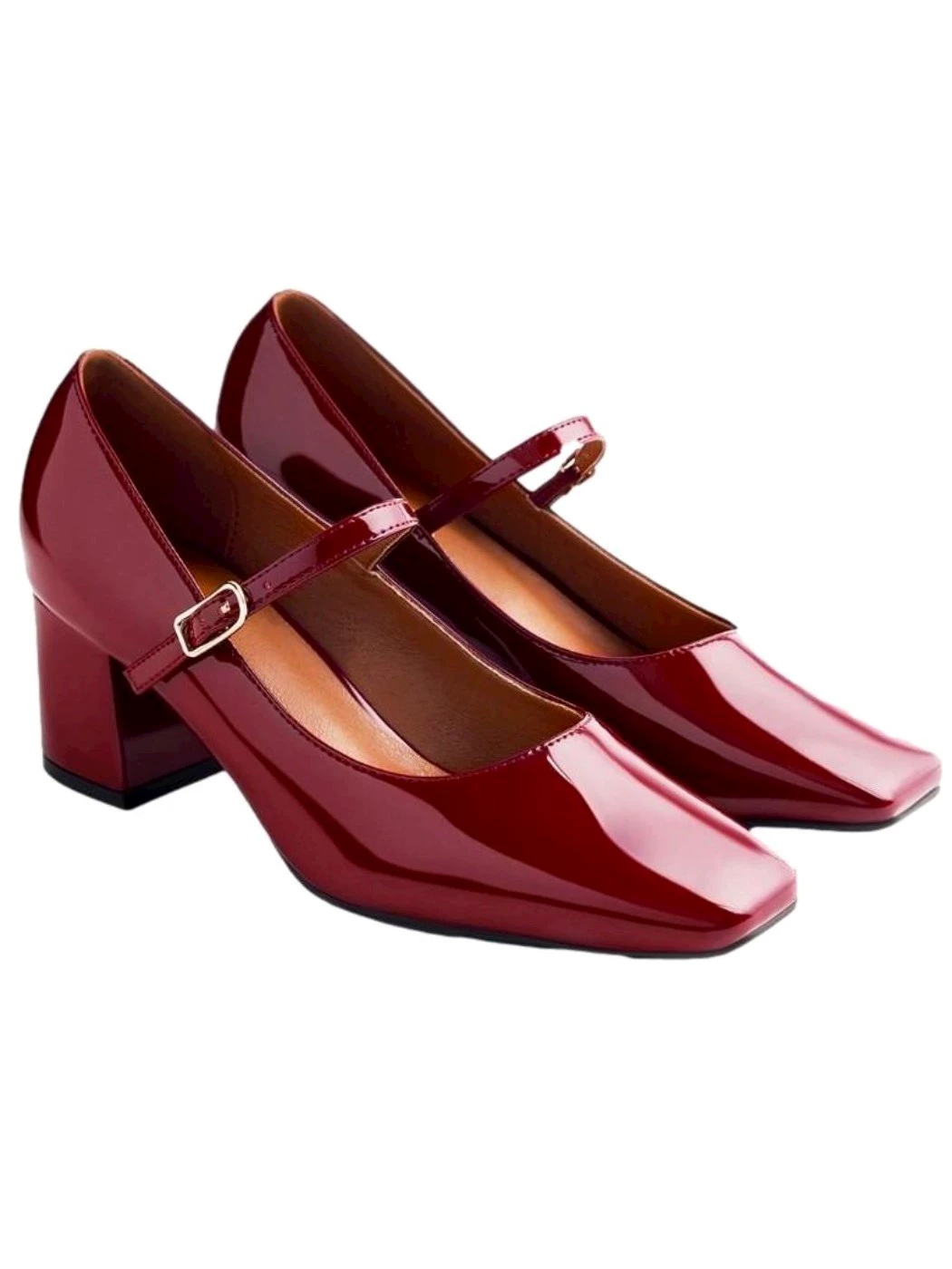 GIOSEPPO Scarpe tacco effetto vernice Wndham 73270-P-BURDEOS