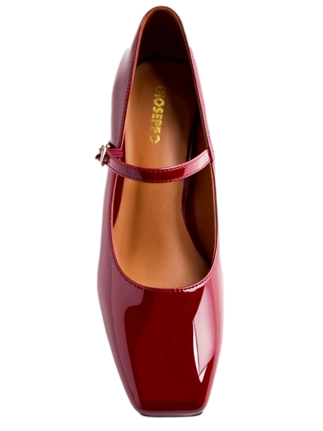 GIOSEPPO Scarpe tacco effetto vernice Wndham 73270-P-BURDEOS
