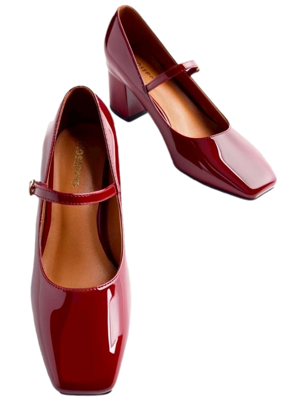 GIOSEPPO Scarpe tacco effetto vernice Wndham 73270-P-BURDEOS