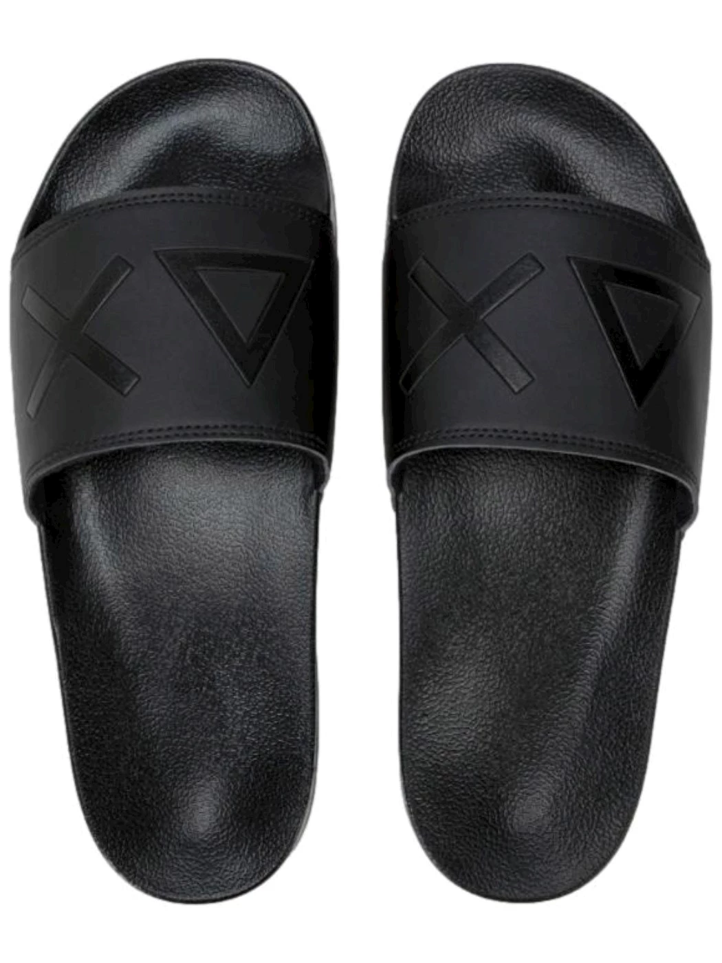 Sun68 Sandali slide in PU Nero Men