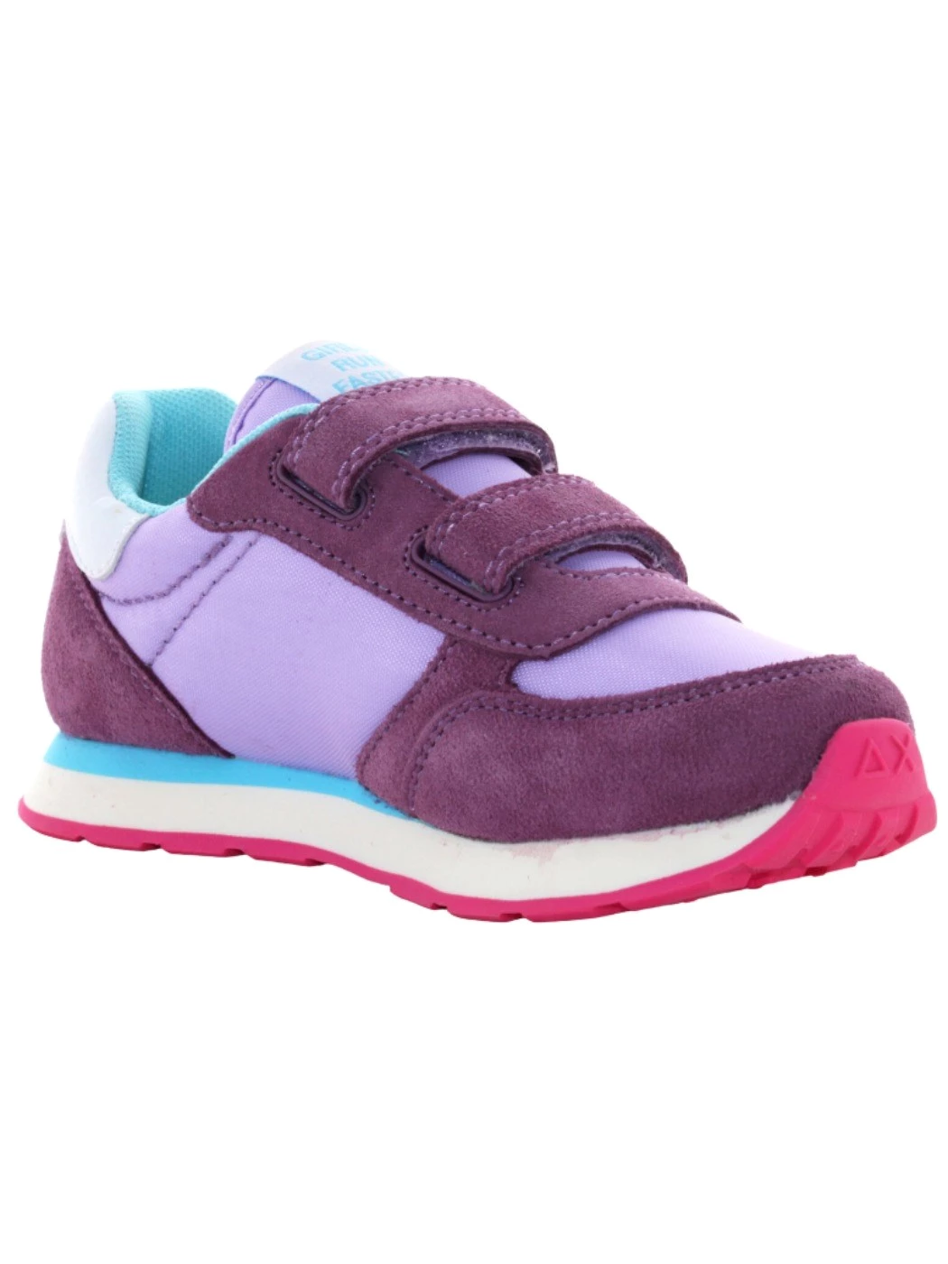 Sun68 Girl ally solid nylon Sneakers Bambina lilla