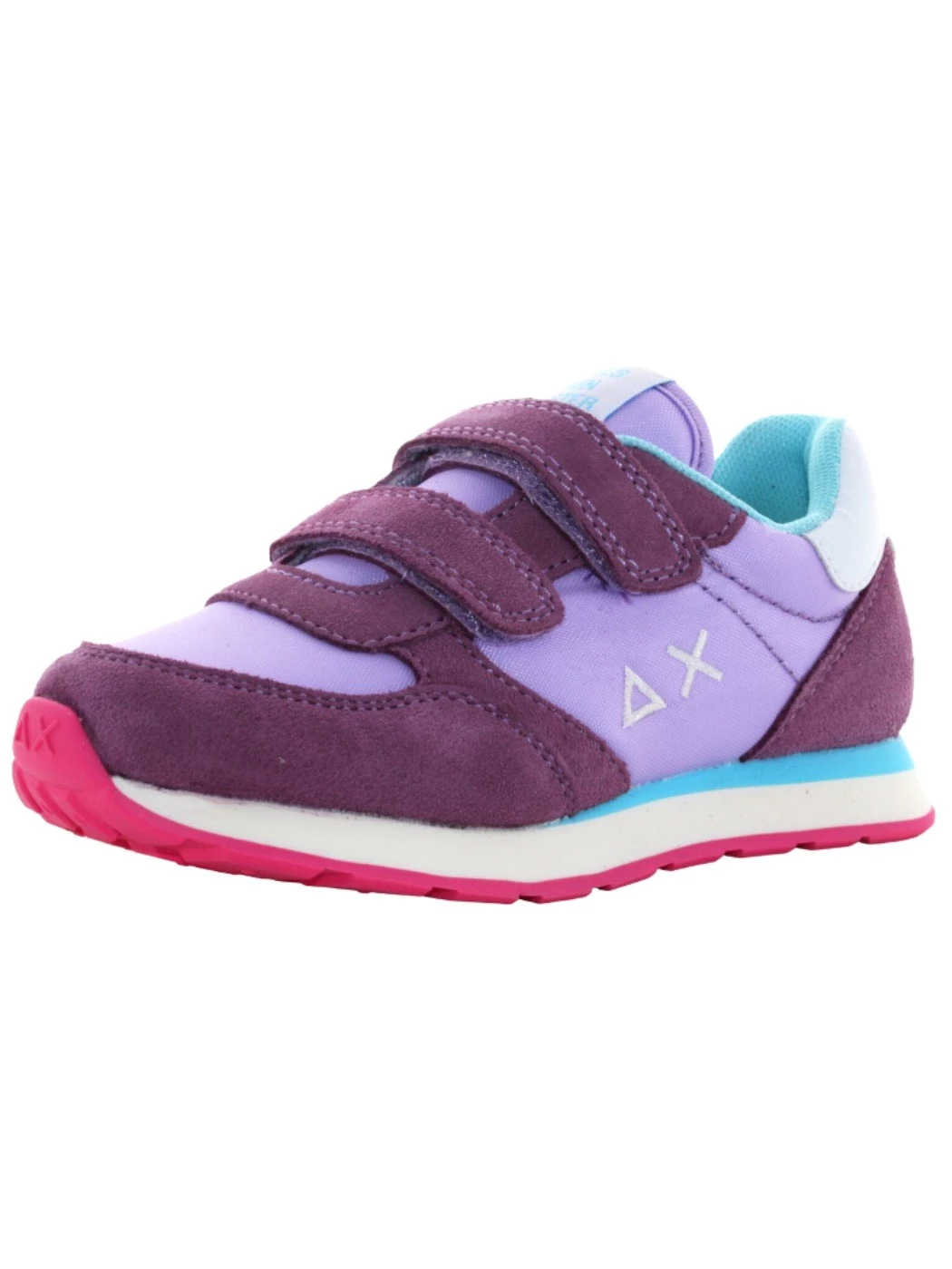 Sun68 Girl ally solid nylon Sneakers Bambina lilla