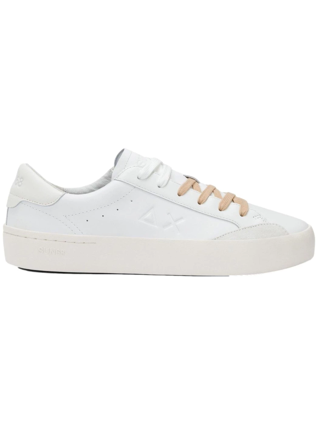 Sun68 Sneakers Uomo Street leather bianco Z35140 0131