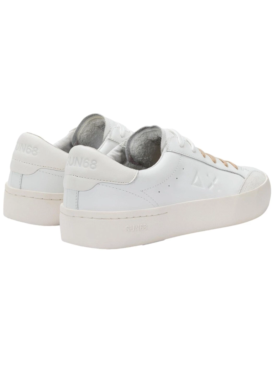 Sun68 Sneakers Uomo Street leather bianco Z35140 0131