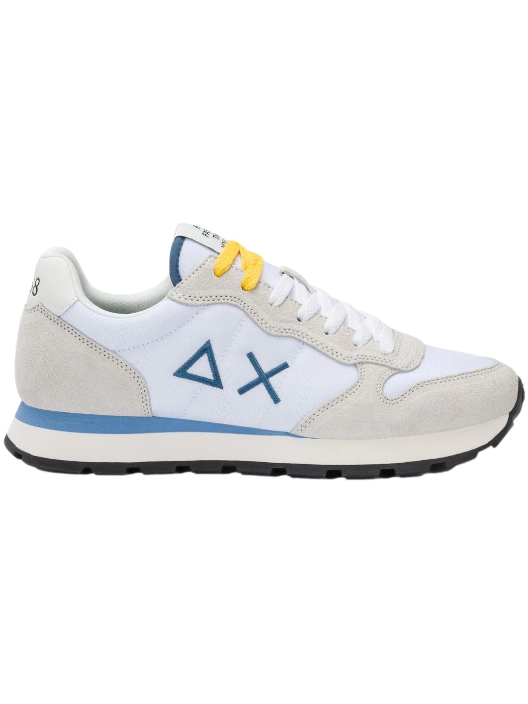 SUN68 Sneaker Tom in nylon e suede bianco Z36101 01