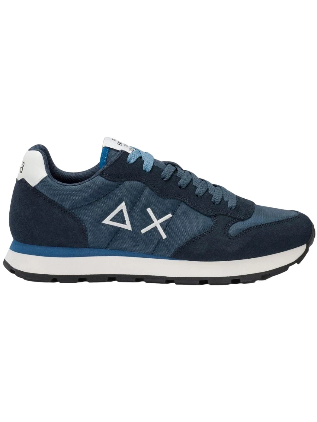 SUN68 Sneaker Tom in nylon e suede blu navy Z36101 07