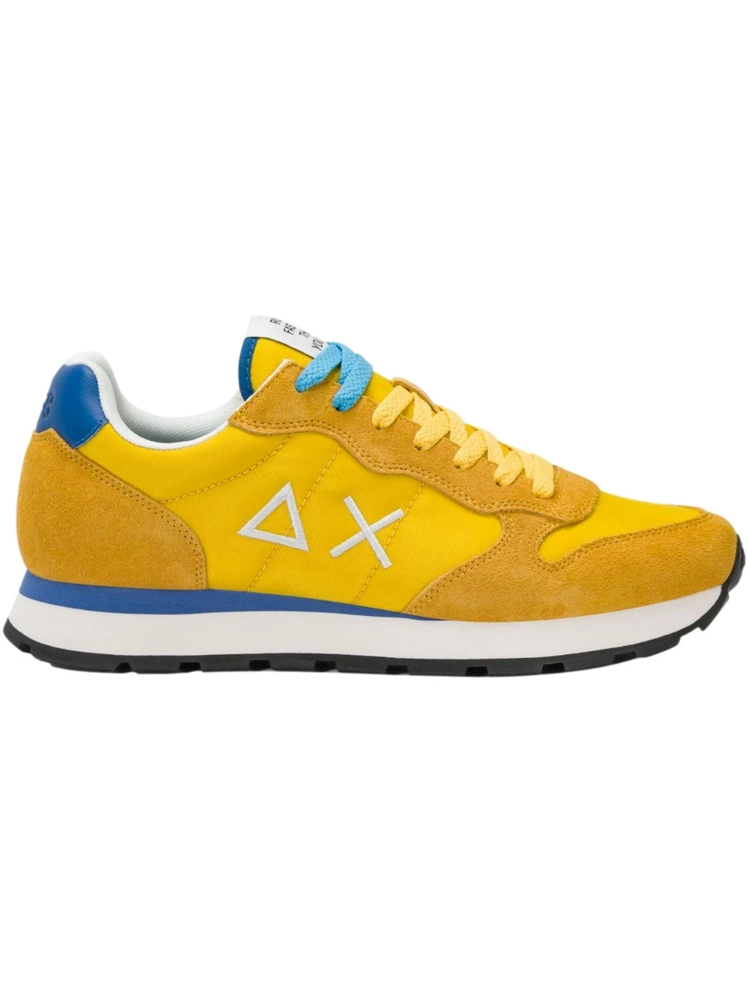 SUN68 Sneaker Tom in nylon e suede giallo Z36101 23