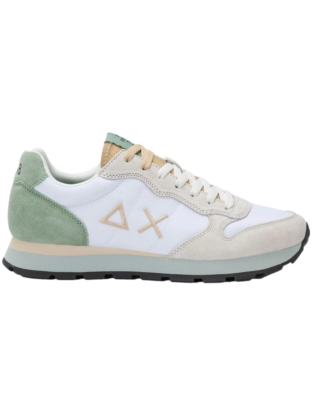 SUN68 Sneaker Tom Multicolor in nylon e suede bianco Z36106 01