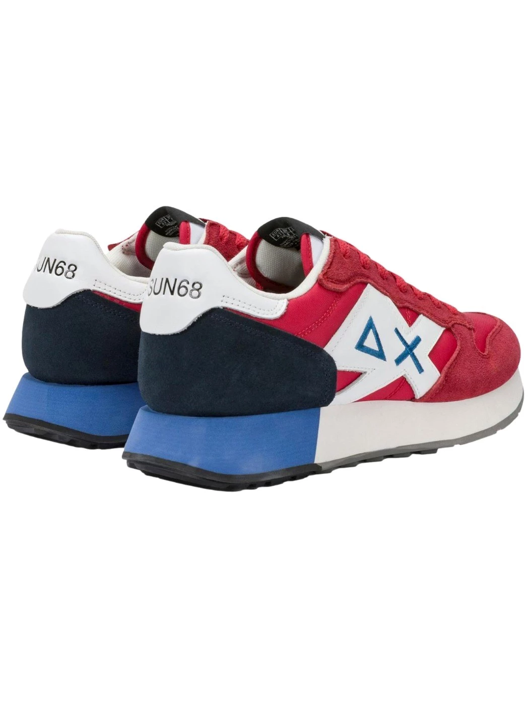 SUN68 Sneaker Jaki 2.0 Solid in nylon e suede rosso Z36115 10
