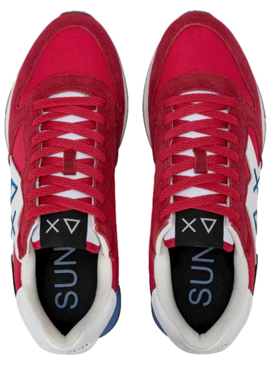 SUN68 Sneaker Jaki 2.0 Solid in nylon e suede rosso Z36115 10