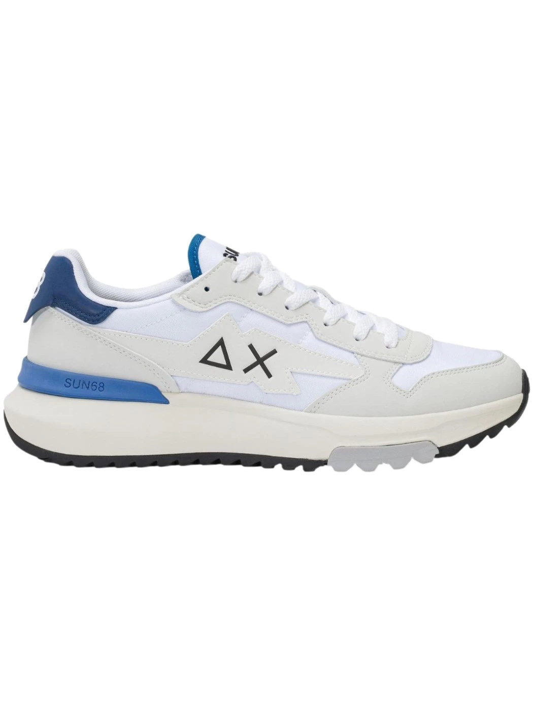 SUN68 Sneaker Niki 2.0 Solid in nylon e PU bianco Z36121 01