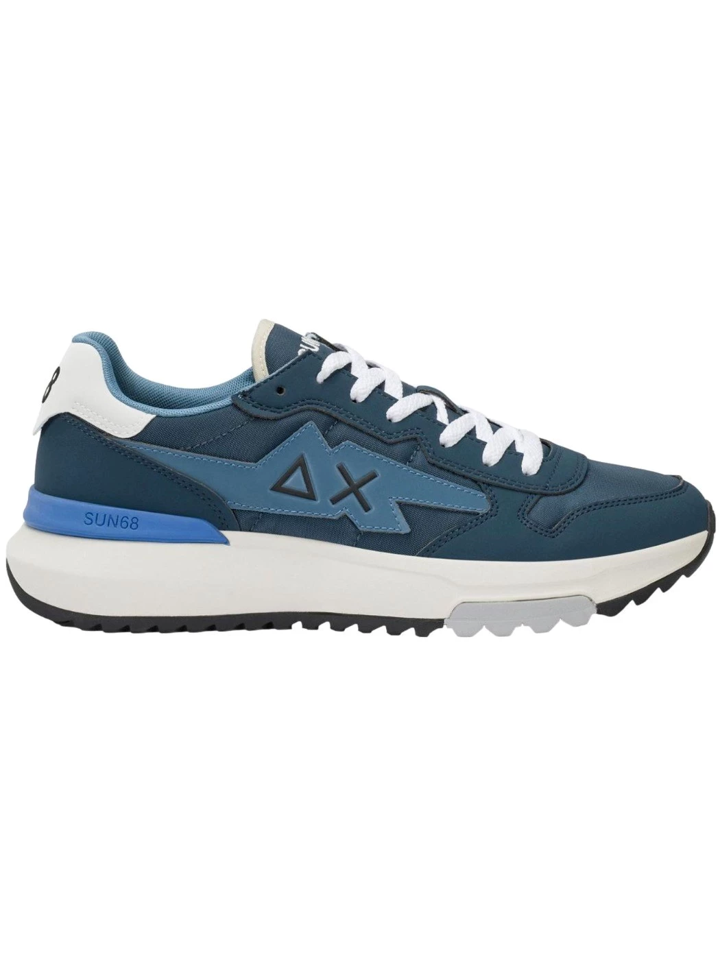 SUN68 Sneaker Niki 2.0 Solid in nylon e PU blu navy Z36121 07