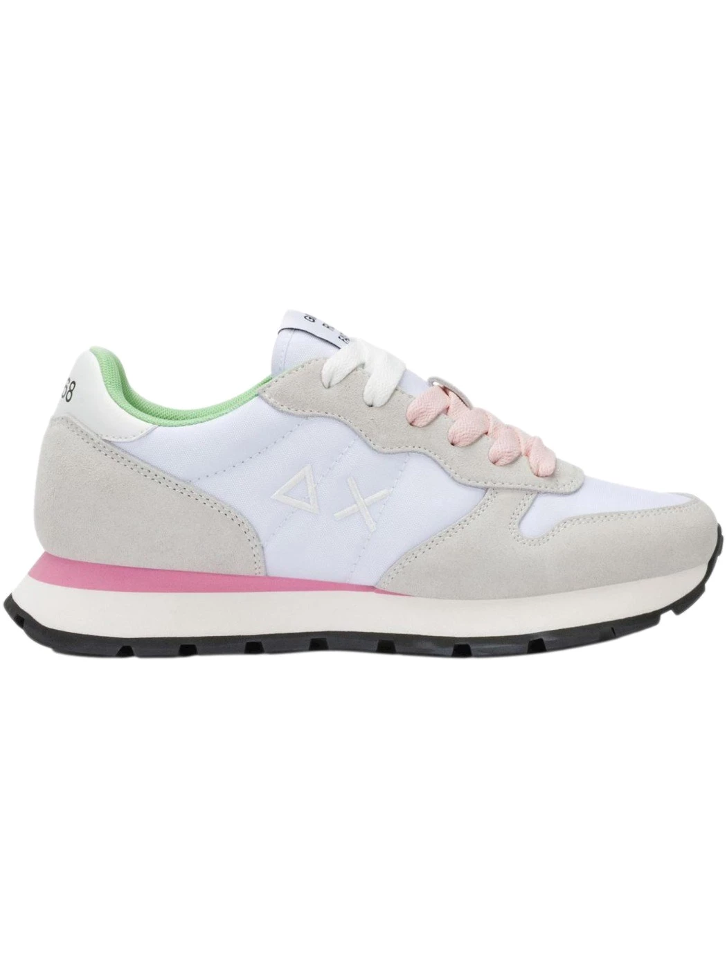 SUN68 Sneaker Ally Solid in suede e nylon bianco Z36201 01