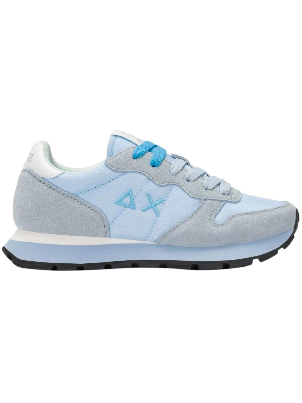 SUN68 Sneaker Ally Solid in suede e nylon azzurro Z36201 05