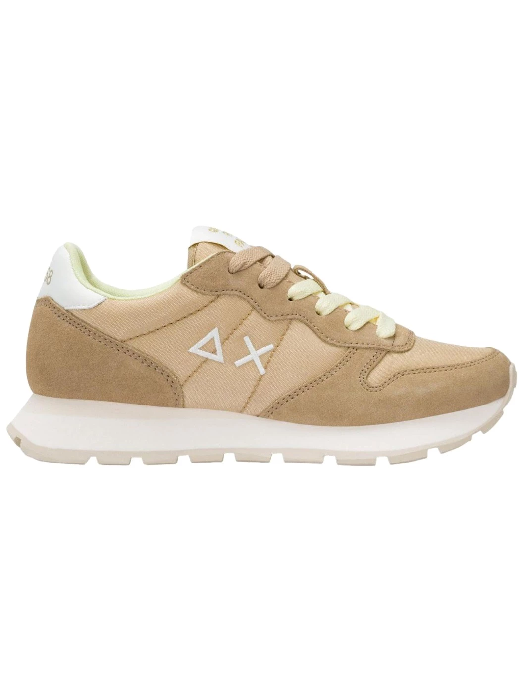 SUN68 Sneaker Ally Solid in suede e nylon beige Z36201 16