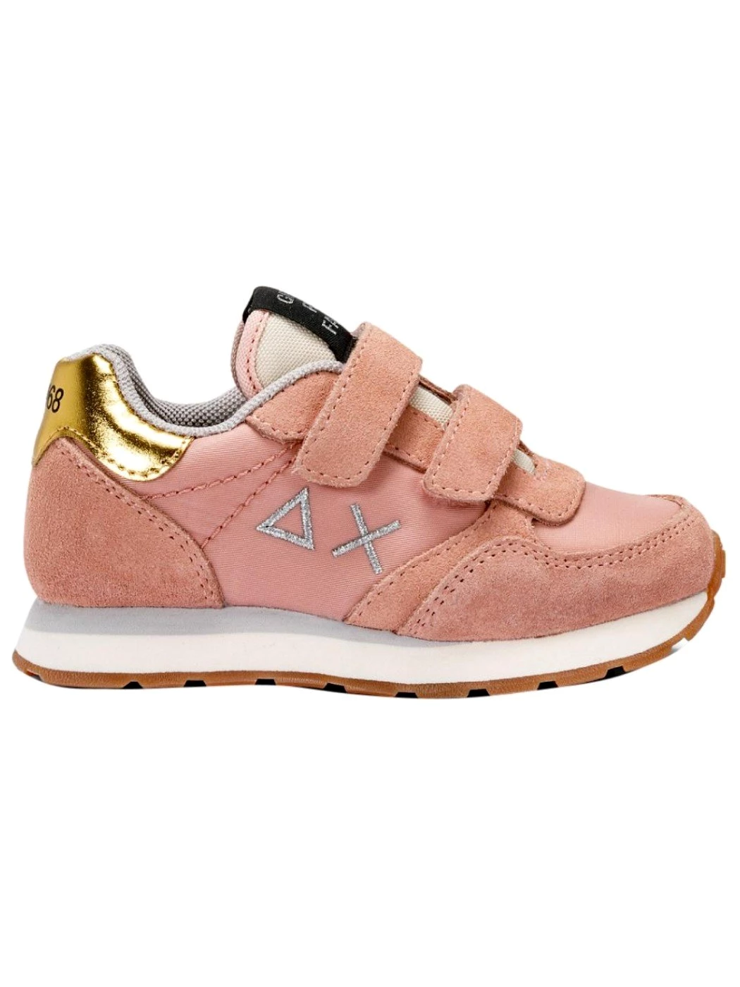 Sun68 Girl's ally gold baby sneakers bambina