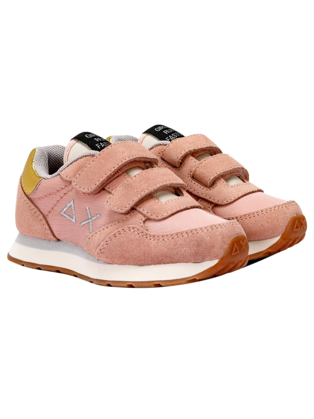 Sun68 Girl's ally gold baby sneakers bambina