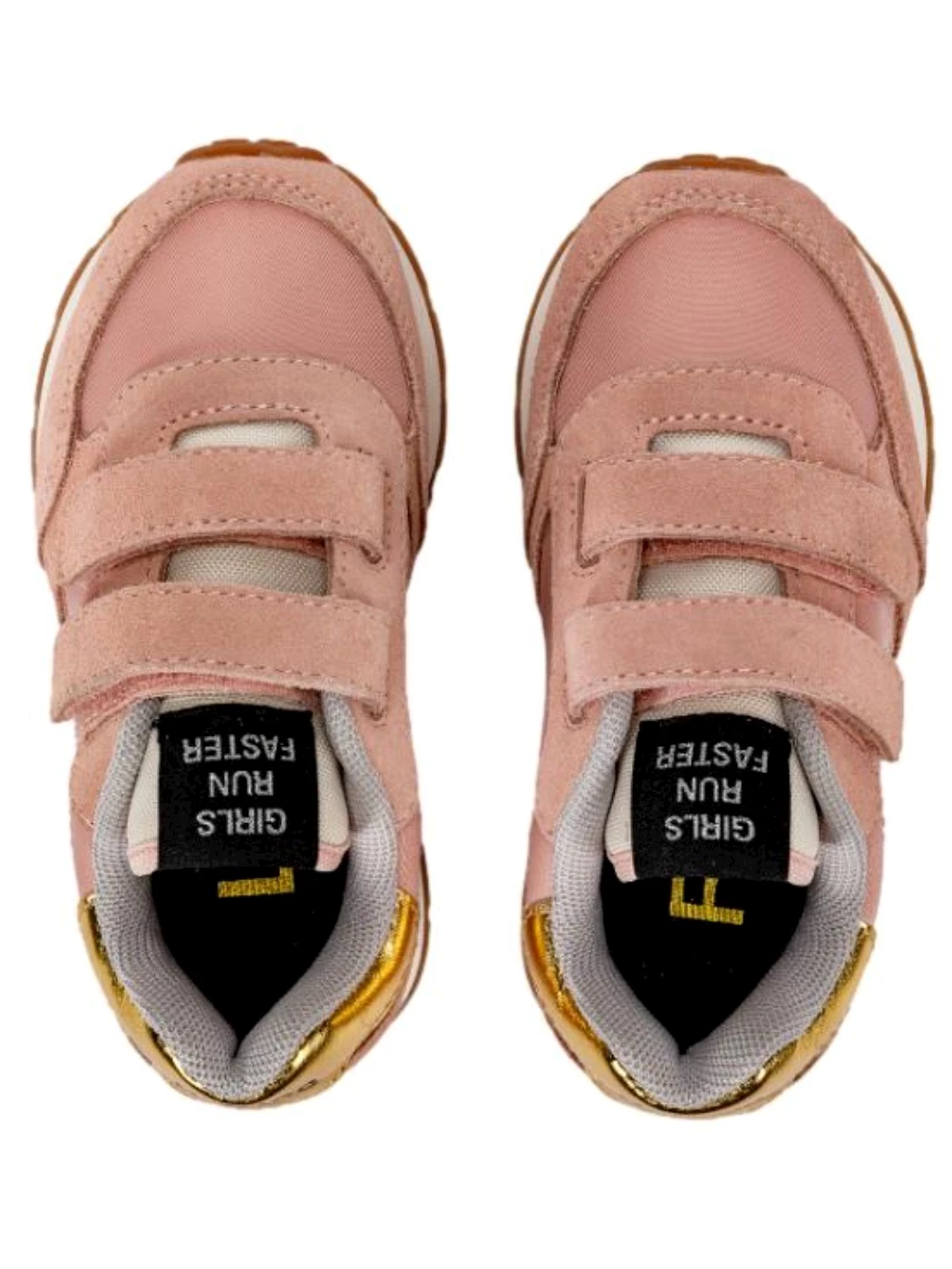 Sun68 Girl's ally gold baby sneakers bambina