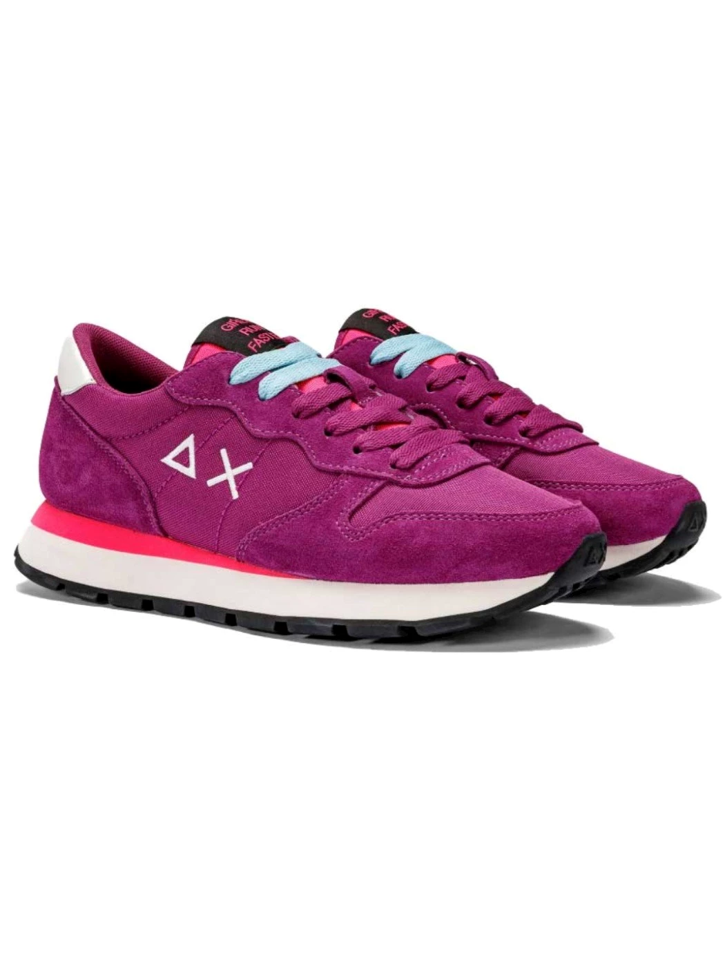 Sun68 Girl's ally solid nylon teen sneakers unisex Donna Bambina