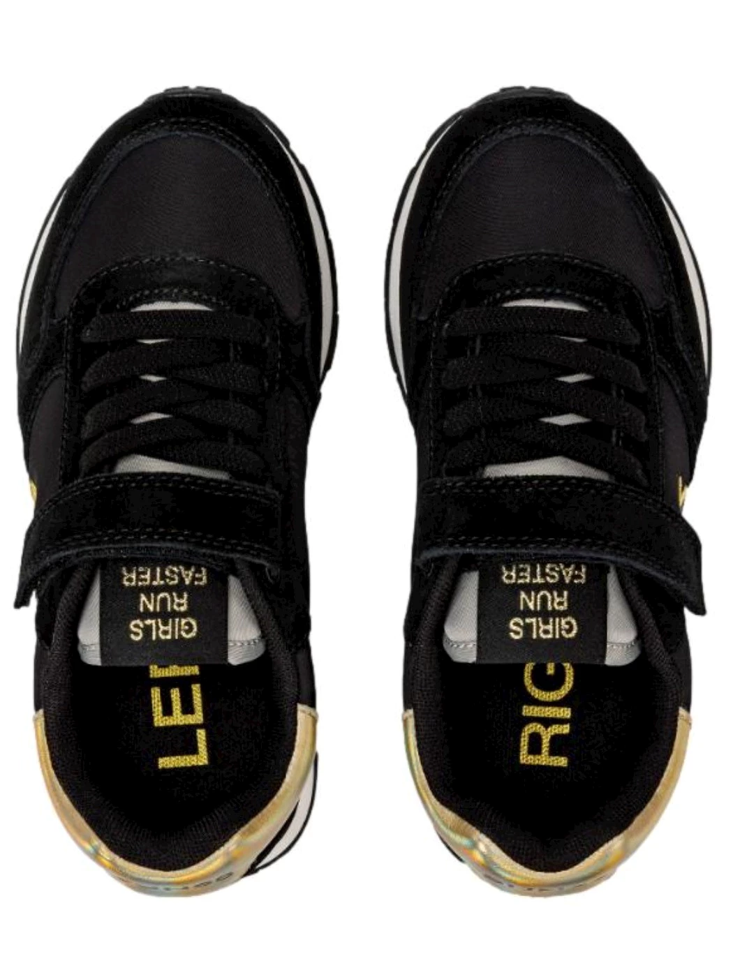 Sun68 Girl's ally gold kid Sneakers Bambina Nero Z43402K 11