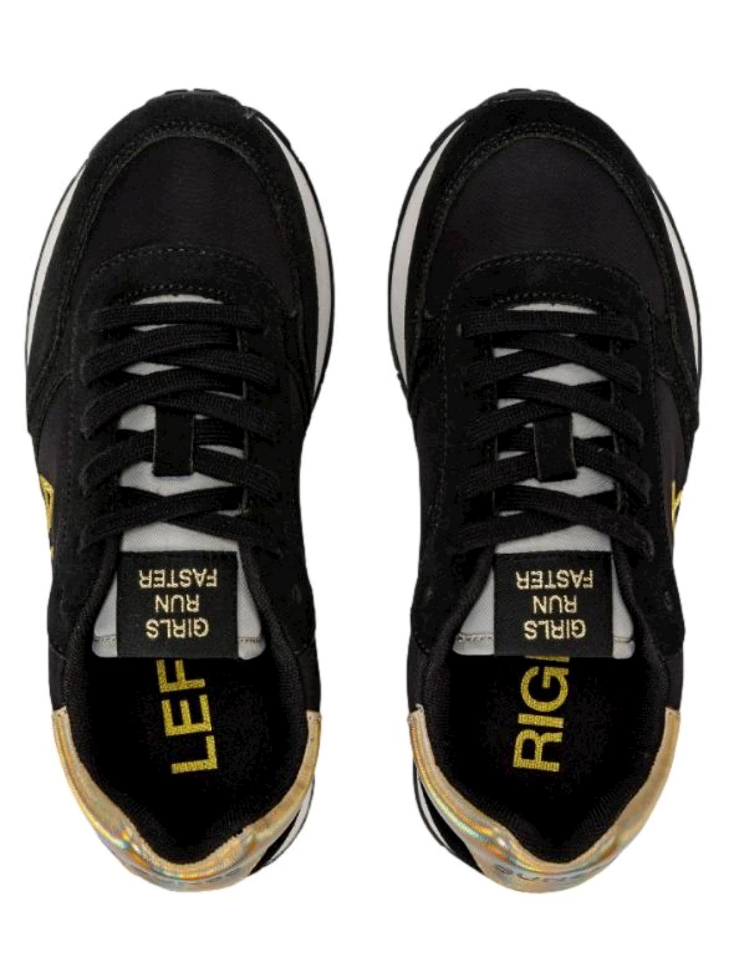 Sun68 Girl's ally gold kid Sneakers Bambina Nero Z43402T 11 Nero