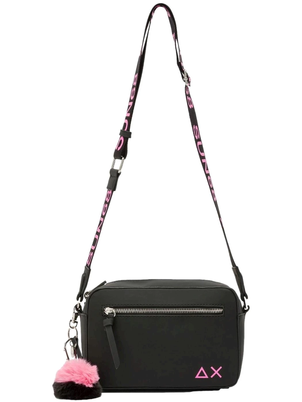 SUN68 Borsa crossbody in nylon nero Donna