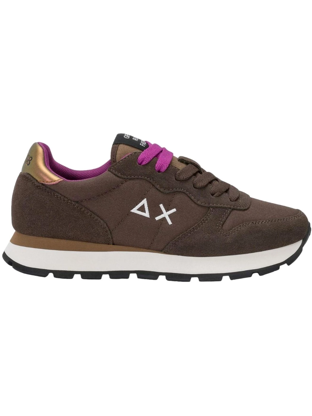 SUN68 Sneakers Donna Ally solid in suede e nylon marrone